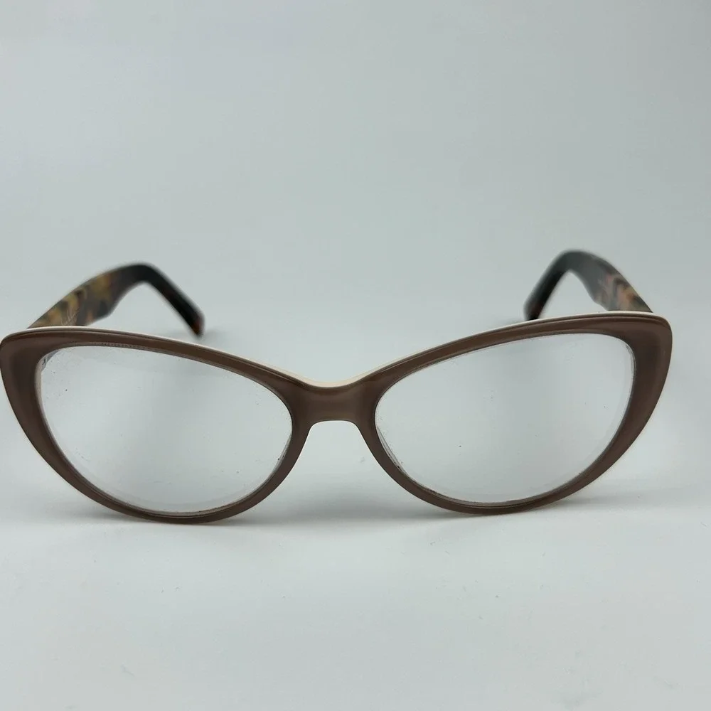 Nicole Miller NMS 10 Col 11 Women's Eyeglasses Frame Brown Cat Eye 50-16-140 mm